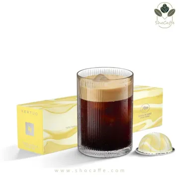 کپسول قهوه نسپرسو ورتو لمیتد یوزو وانیل Yuzu Vanilla flavour over ice